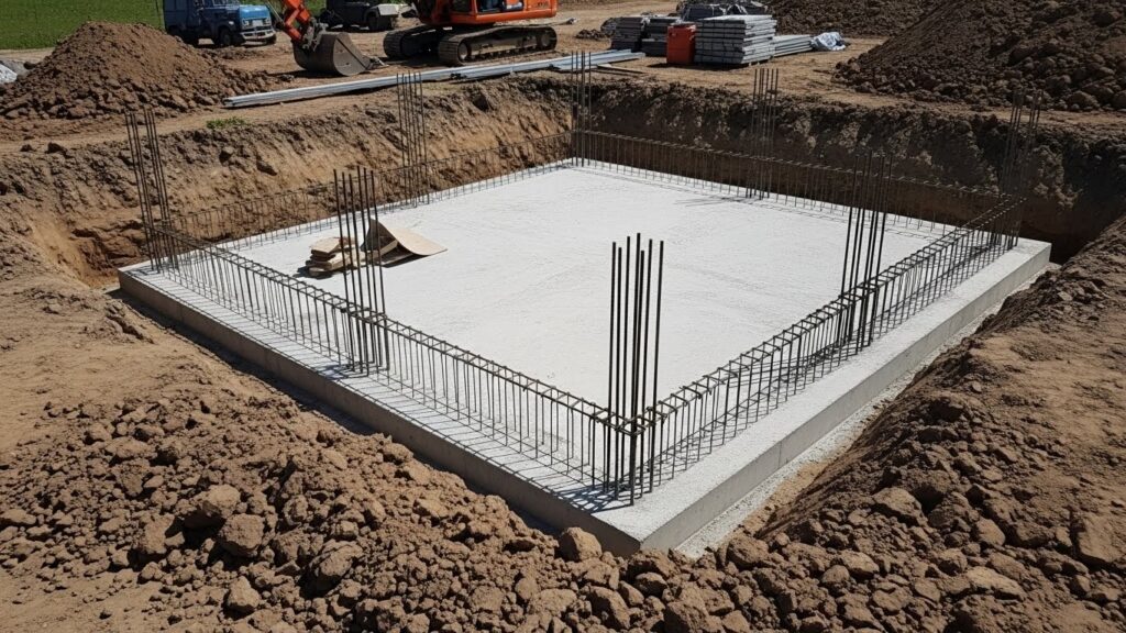 Na imagem, tipos de fundação